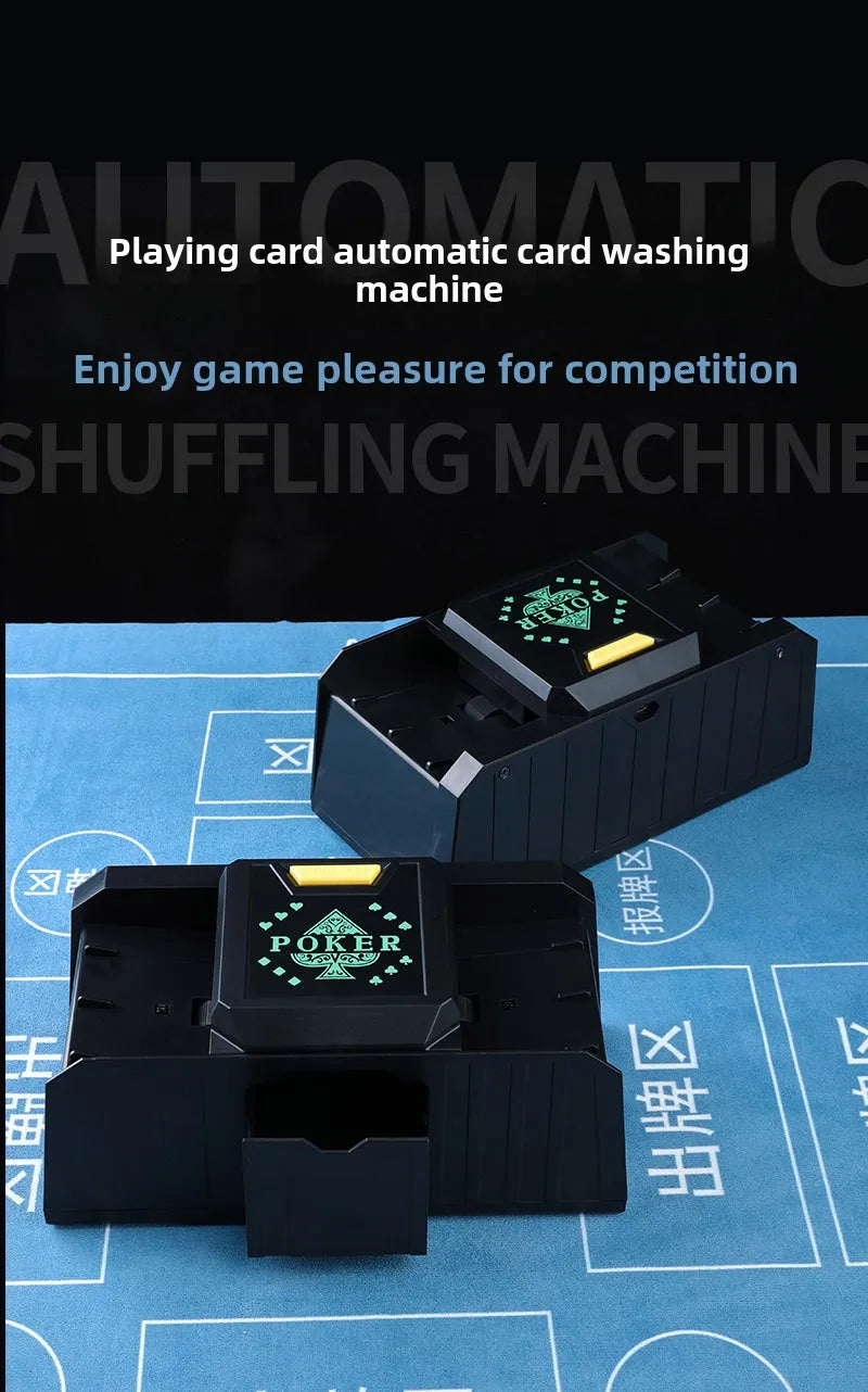 Mélangeur de cartes automatique Mélangeur de cartes de poker électrique à 2 jeux Mélangeur automatique de cartes à capteur / chronométré Machine de mélange de poker