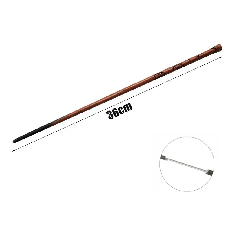27Pcs Anime Cosplay Show Metal Core Magic Wand Children Decoration Toy Accessories For Kids Bacchetta Di Plastic Magic Stick