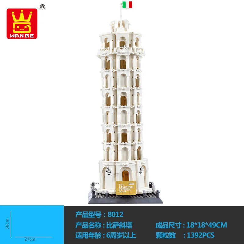 Wange Blocks World Architecture Building Bricks Castle Villa House Big Ben Church DIY Toys for Man Gifts Girl Adult Present