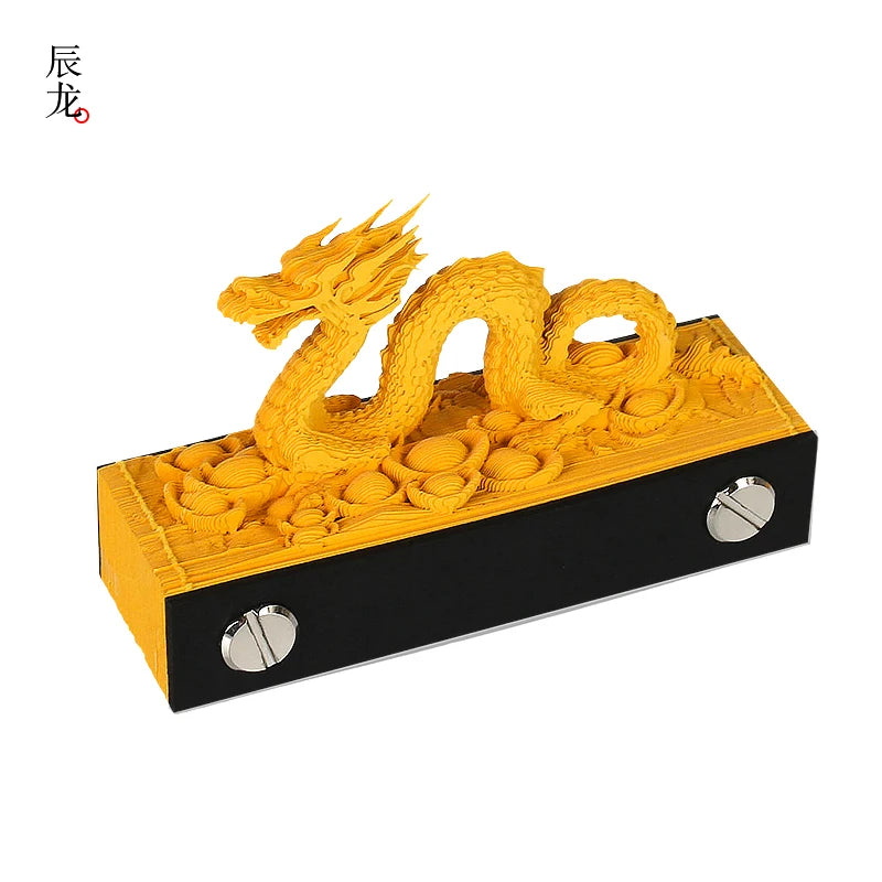 Omoshiroi Block 2024 Calendar 3D Memo Pad Magic Castle Mini Notepad Cubes Design Offices Paper Note Block Birthday Original Gift