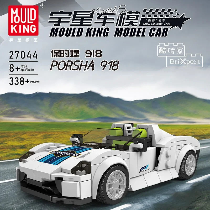 Yuxing-modelo mini-coche famoso, modelo de carreras deportivas, ocho cuadrículas, juguetes educativos para niños, bloques de construcción ensamblados