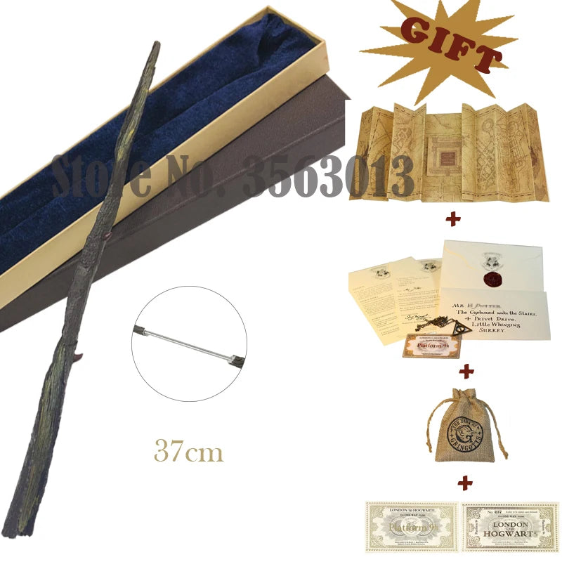 27 Kinds Wands with Map Letter 2 Tickets Necklace Cloth Bag and orginal Box