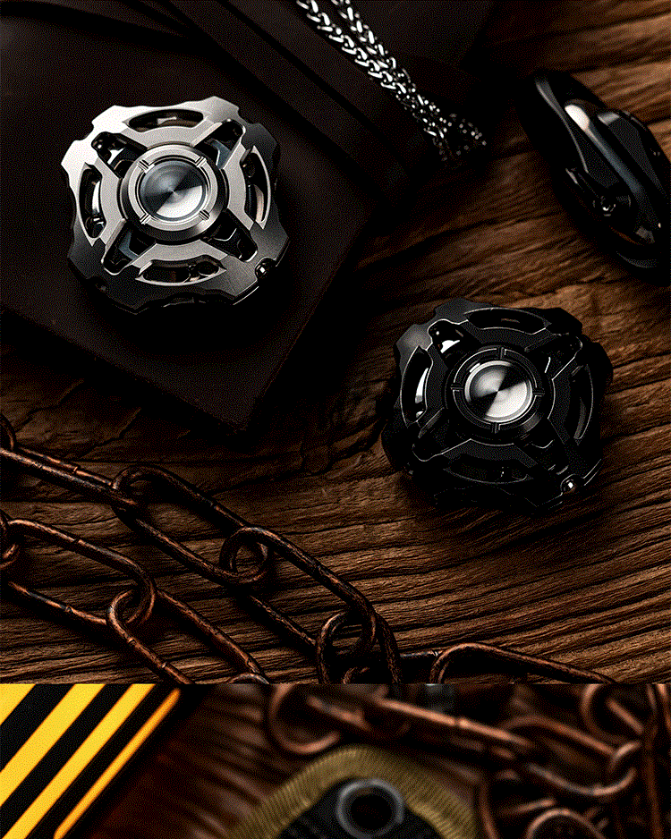 WANWU EDC Zeus X Linkage Structure Titanium Alloy Fingertip Gyro Finger Ring Decompression Toy