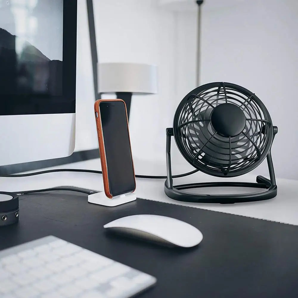 USB Fan Mini Portable USB Powered Desk Table Fan Small Quiet Tablet Computer Cooler