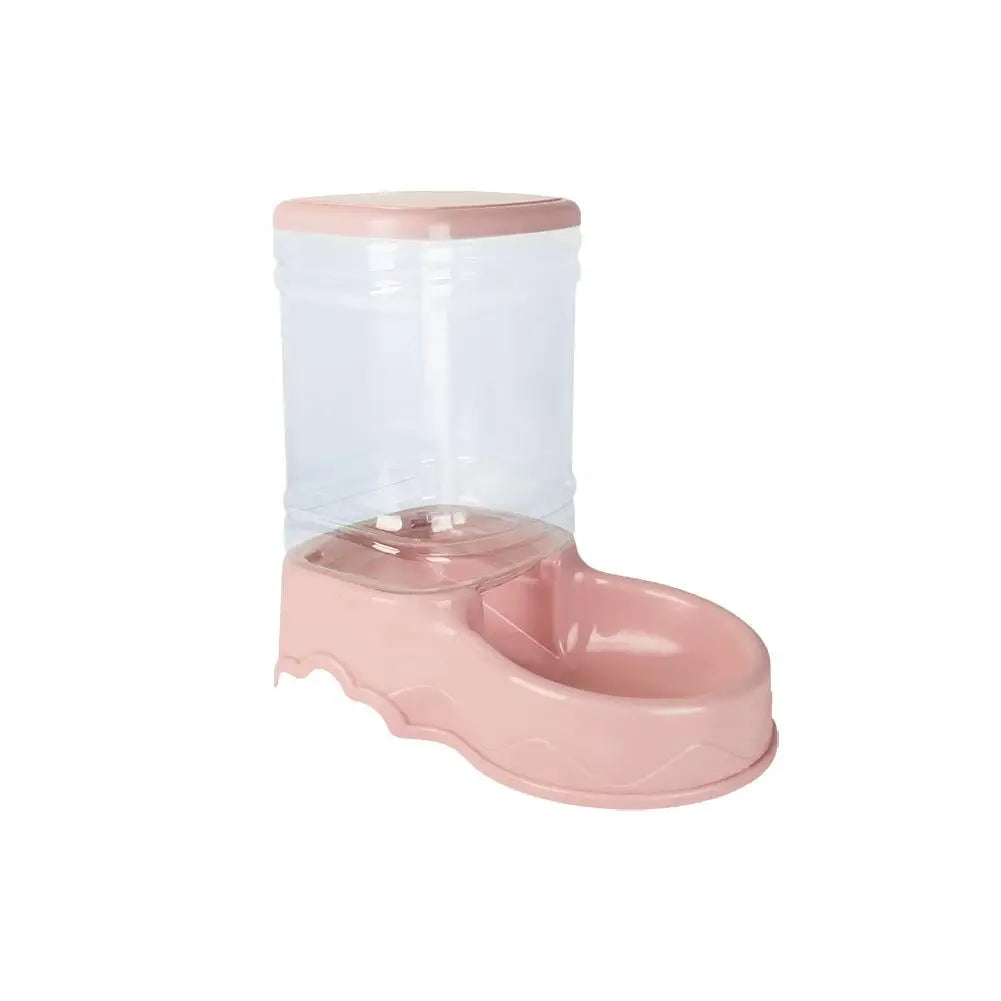 1 cuenco para beber y comedero automático para mascotas, capacidad de 3,8 l, cubo grande para almacenar alimentos, combinación de suministros para mascotas U2w3