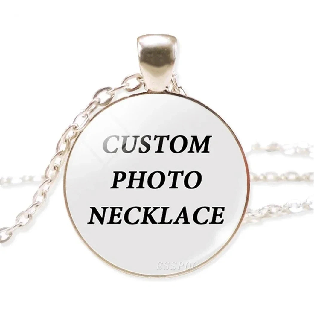Collar con foto personalizado, cruz circular en forma de media luna, búho esférico, con una variedad de opciones de regalos para amigos
