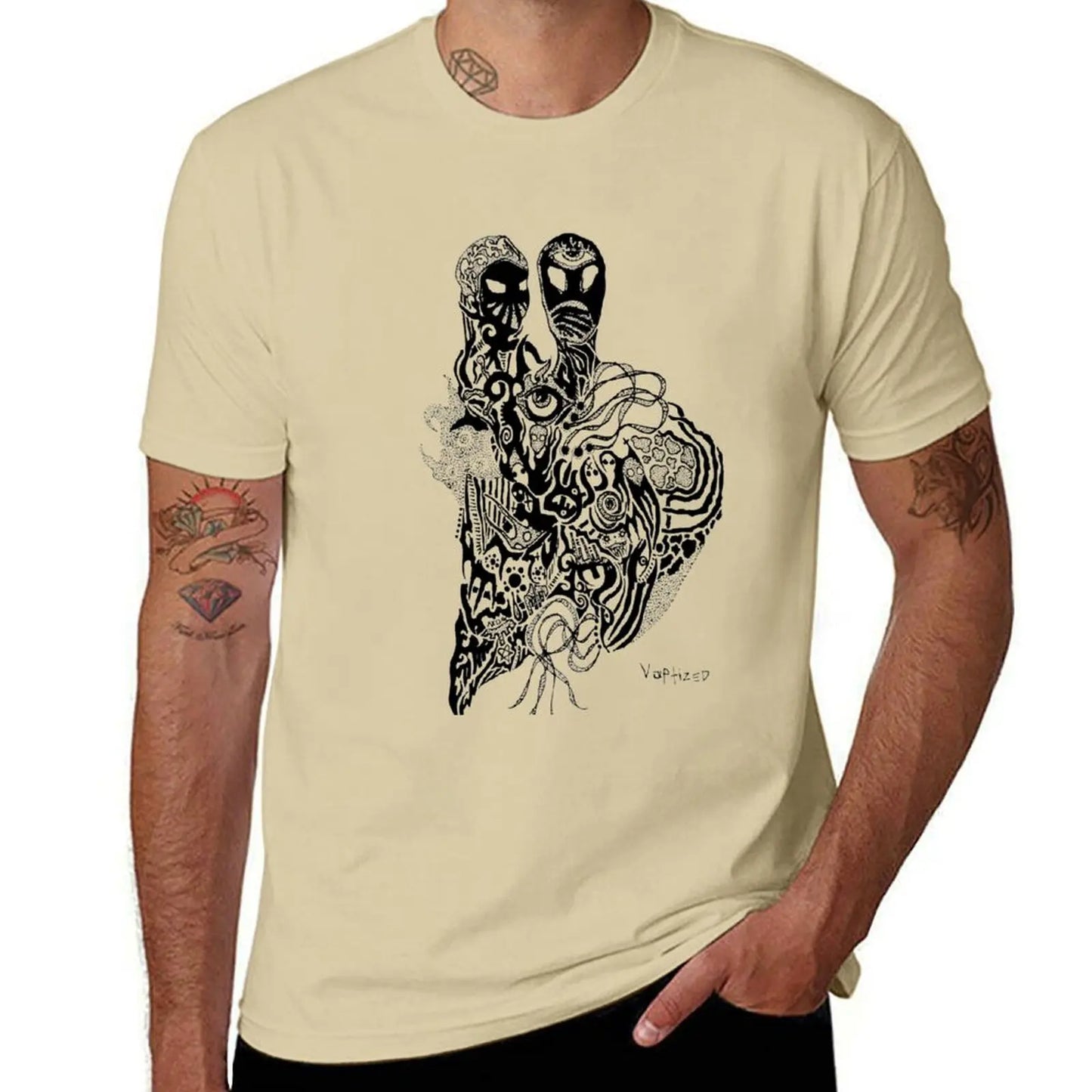 stopmotion buds T-shirt korean fashion customs mens t shirt