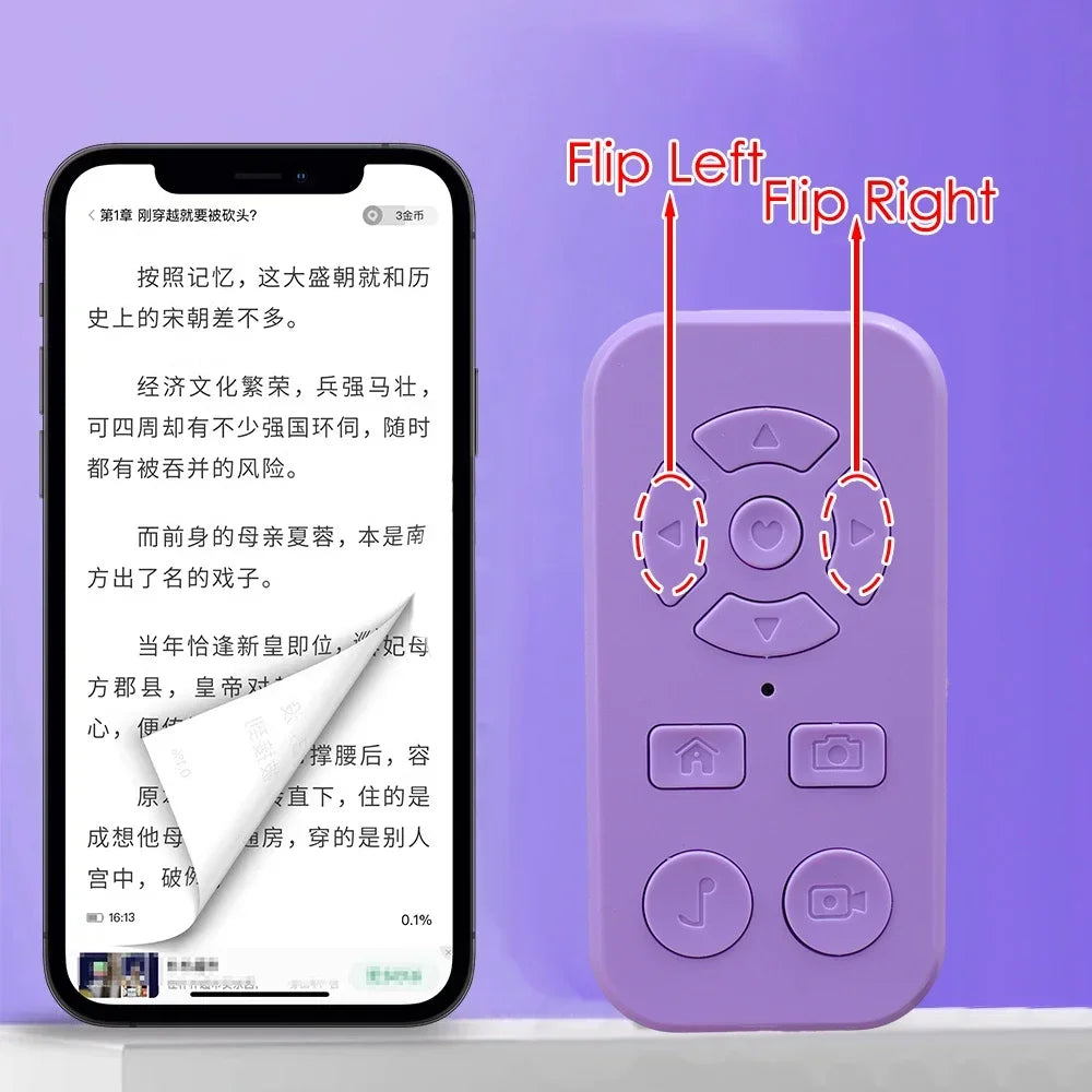 Rechargeable Bluetooth Remote Control Protable Self-Timer Camera Stick Shutter Button Wireless Controller for IPhone Samsung