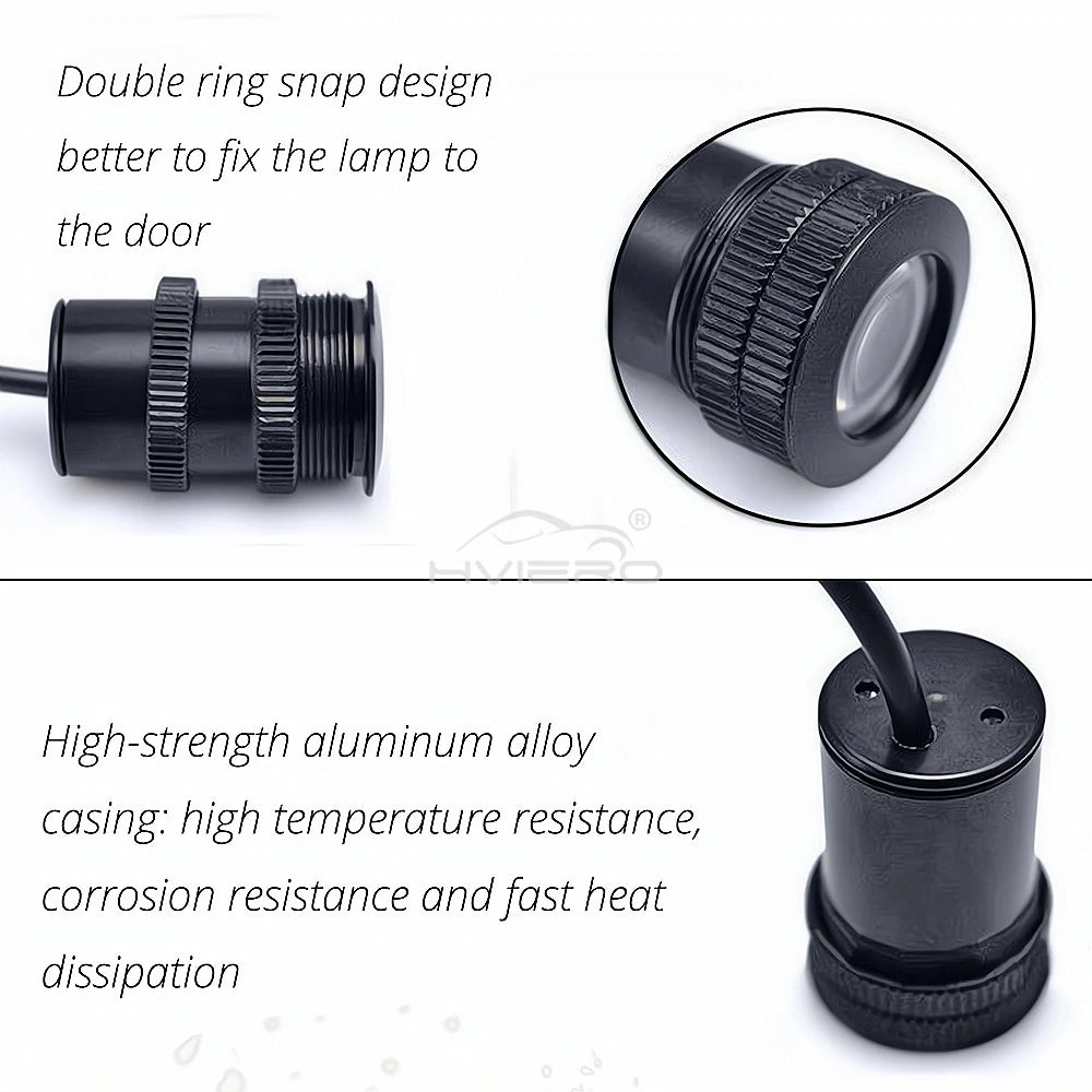 2pcs Car Door Lights Welcome Logo Led Laser Projector Ghost Shadow Line Atmosphere Custom Product Modification Parts Auto Lamps