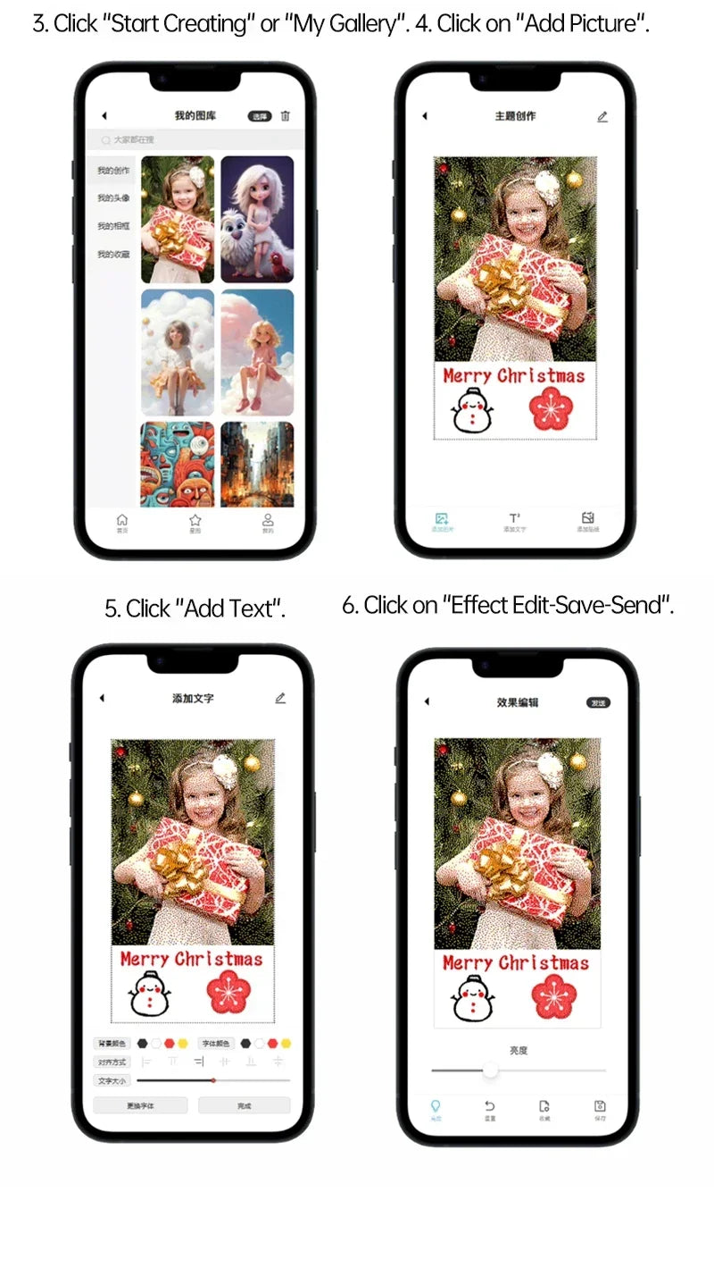 Smart NFC Phone Case For iPhone 15 13 14 Pro Max E-ink Screen Display Refresh Photos Via APP Anime Characters Couple Phone Cover