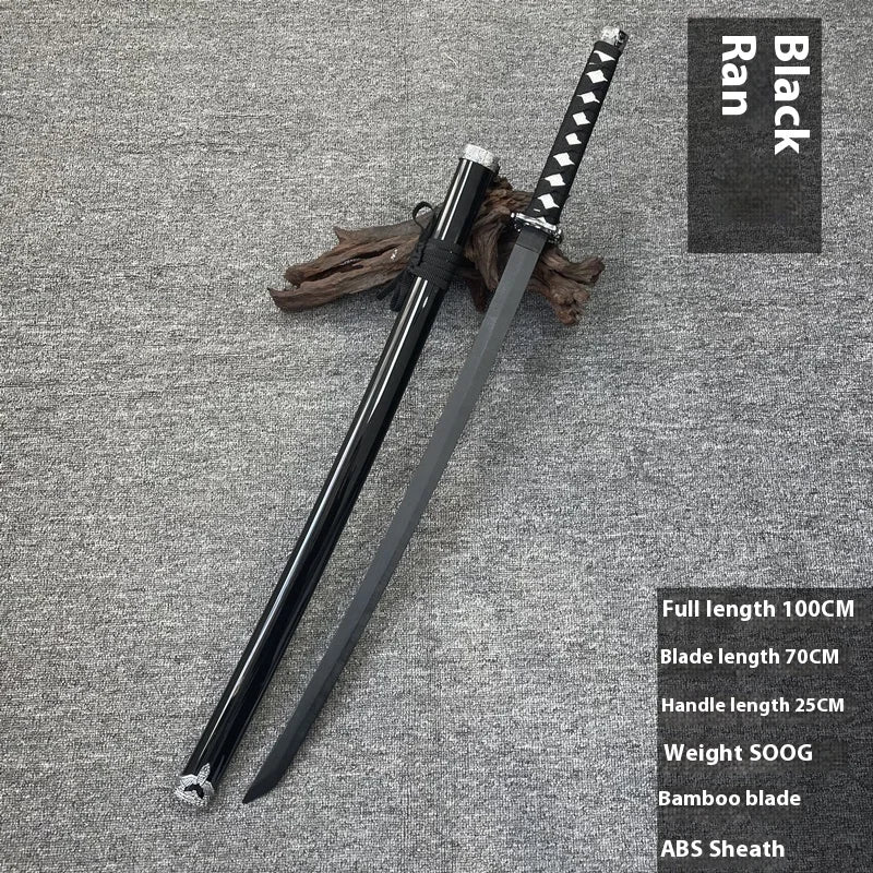 Tai Sword Katana Oriental Draw Sword with Sheath Tang Hengdao Wooden Sword Ancient Style Children's Toy Bamboo Wooden