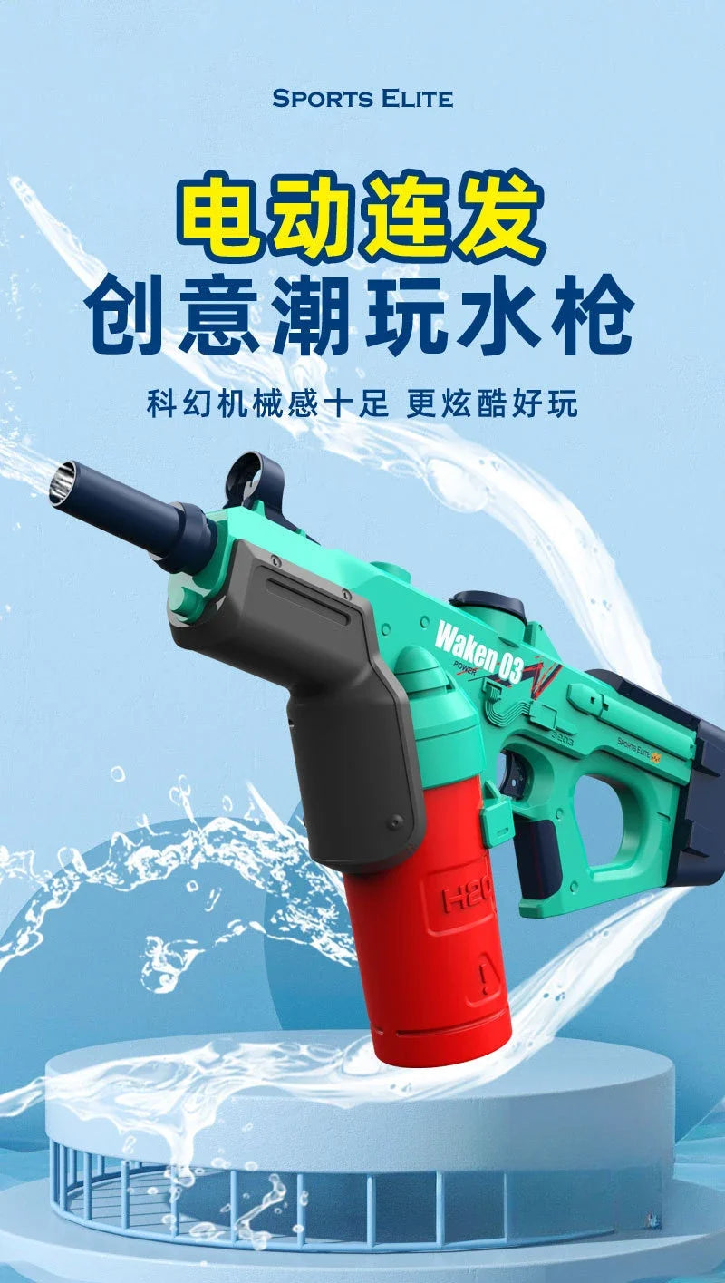 2024 Electric Toy Water Gun Dolphin Outdoor Portable Swimming Pool Battle Party Large Capacity Water Toy Gun Gift for Kid Adult