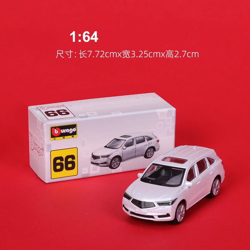 1/64 Simulated Parking Lot Model Classic Static Car Bburago Alloy Diecasting Vehicles Miniature Scene Assembly Display Frame Toy