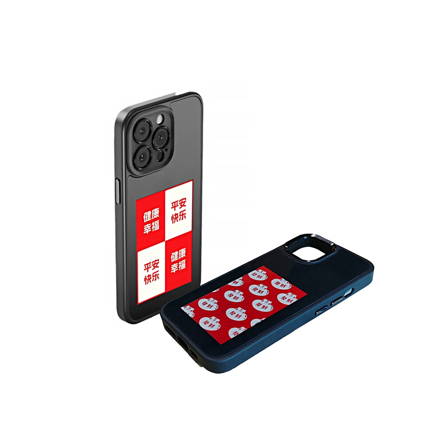 NFC Function Phone Case 3.7 Inches Screen Display Mob for IPhone 13 14 15 Wireless Transmission Screen Projection Phone Case