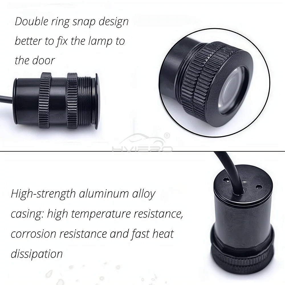 2pcs Car Door Lights Welcome Logo Led Laser Projector Ghost Shadow Line Atmosphere Custom Product Modification Parts Auto Lamps