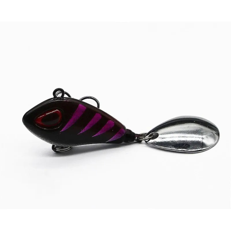 ZWICKE 1 pieza de señuelo de pesca Mini VIB de metal con cuchara, aparejo de pesca de invierno, crankbait, cebo giratorio vibratorio que se hunde, 6 g, 10 g, 17 g y 25 g