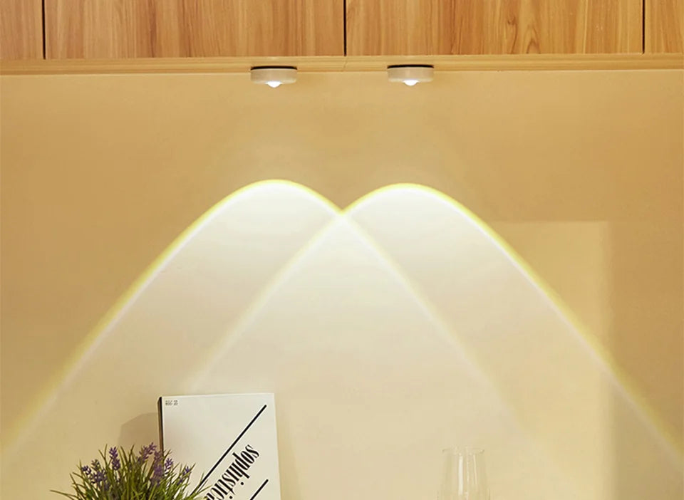 Sunset Lamp Under Cabinet Lights Battery Operated Sunset Projector Kitchen Wine Cabinet Closet Decor Bedroom Atmosphere Lamp