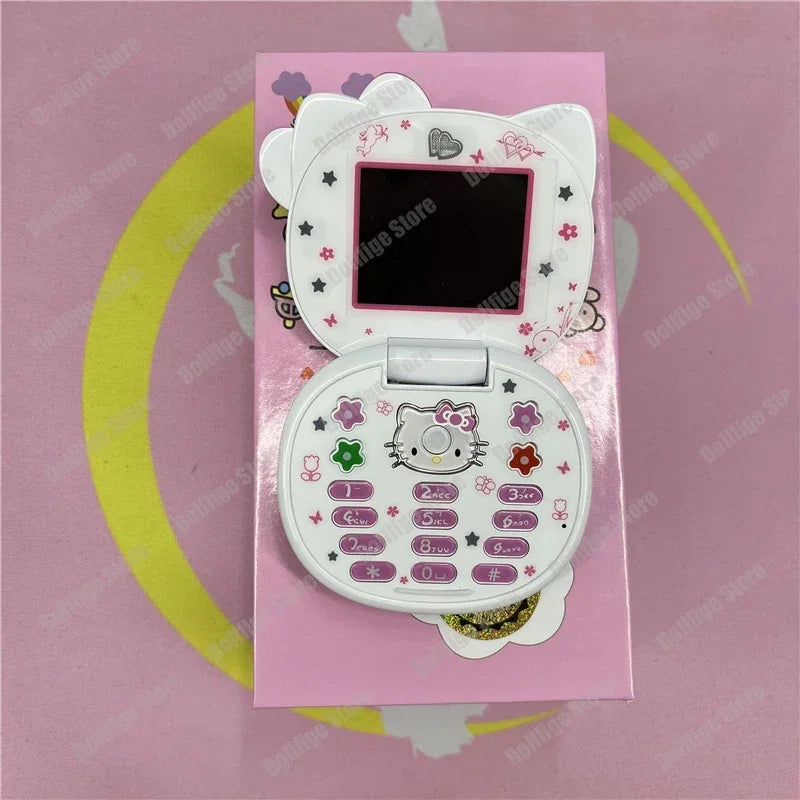 Original Sanrio Hello Kitty Cute Mini Phone Cartoon Kids Taiml Kawaii Phone Birthday Festival Fashion Children Girls Gifts Toys