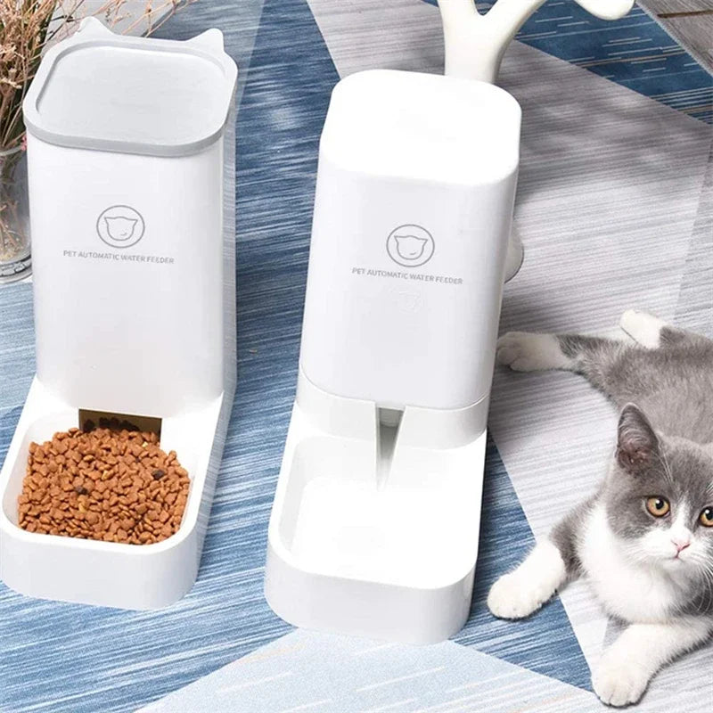 Comedero automático para gatos y perros, dispensador automático de agua, práctico para viajes de corta distancia, gran capacidad, para gatos