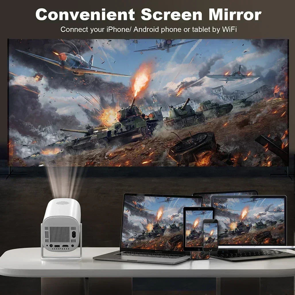 P30 Smart Mini Projector Android 11 WiFi6 Support 4K 1080P BT5.0 Projector 1280*720P Home Cinema Portable Projector