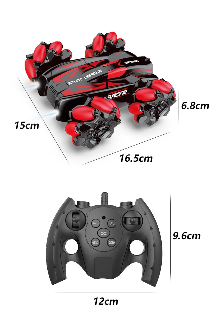 WLtoys F1 RC Drift Car con luces LED y música, 2,4 G, guantes, radiocontrol remoto, coches acrobáticos con tracción en las 4 ruedas, juguetes eléctricos para niños