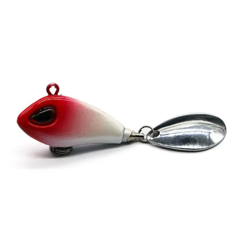 ZWICKE 1 pieza de señuelo de pesca Mini VIB de metal con cuchara, aparejo de pesca de invierno, crankbait, cebo giratorio vibratorio que se hunde, 6 g, 10 g, 17 g y 25 g