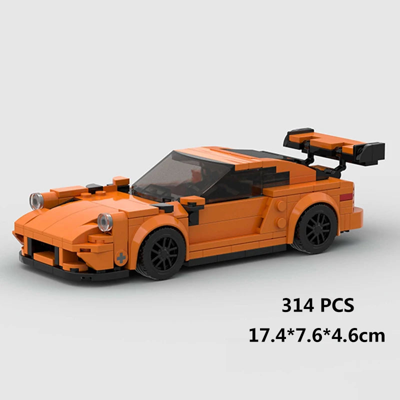 Racing Car City Speed Champions Sports Model Building Blocks DIY Bricks MOC Toy Classic Rally Super Racers Vehicle f1 technique