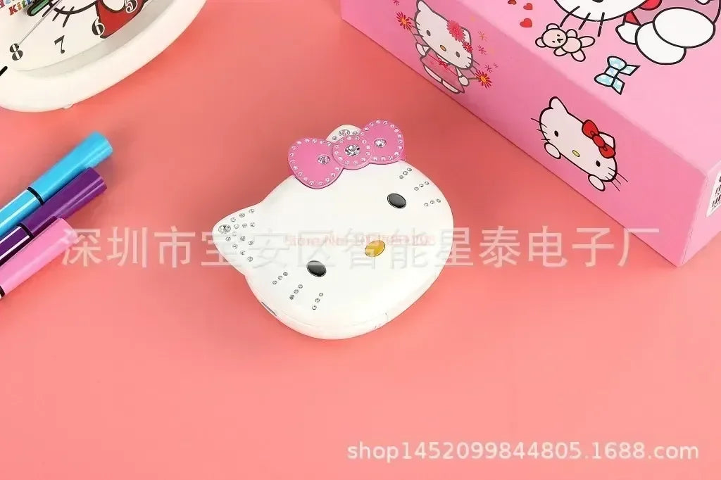 2023 New Kawaii Sanrioed Hello Kitty Flip Phone Cartoon Cute Little friends Taiml Mini Phone For Kids Toys For friends Gifts