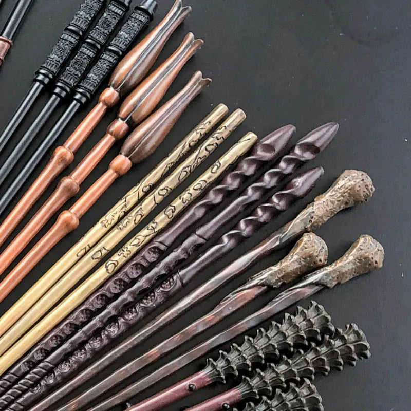 24 Kinds of Metal Core Magic Harried Wands Malfoy Voldmort Hermione Ron Bellatrix McGonagall Magical Potter Wand Box