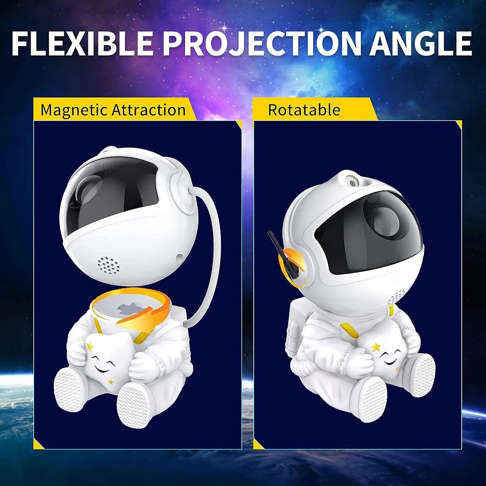 Projecteur d'étoiles, veilleuse de galaxie, projecteur d'astronautes, projecteur d'espace avec télécommande pour nébuleuse, pour chambre à coucher et maison