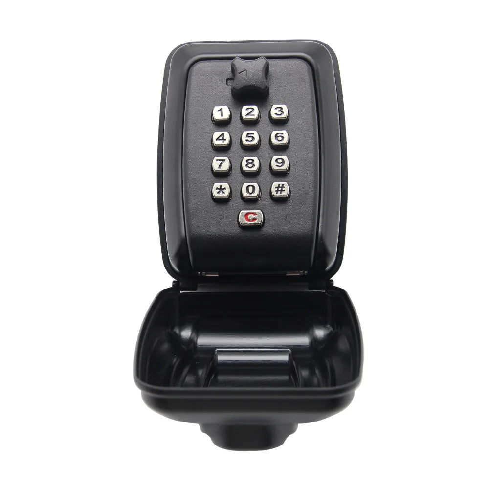 Wall Mounted Key Storage Safe Waterproof Anti-theft Key Box With Combination Lock 12-Digital Password Office Home Outdoor Use