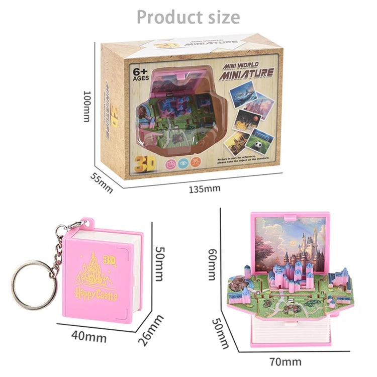 2024 3D Folding Bomb Explosion Book Novelty Mini Football Match Astronaut Keychain Children's Handheld Game Board Games Boy Gift