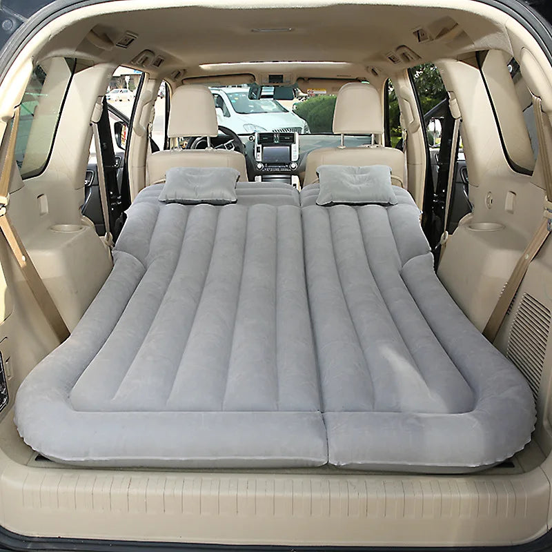 Car Folding Travel Mattress SUV Rear Seat Sleeping Mattress Trunk Car Inflatable Bed Air Mattress Bed Car Sleeping Bed