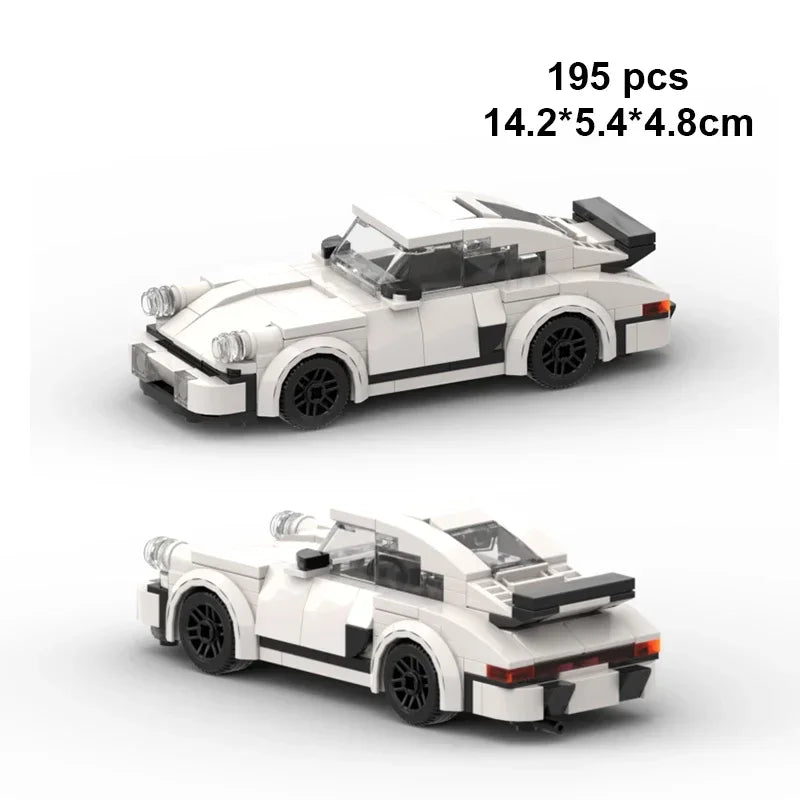Technical Car City Speed Champion Sports MOC Ideas Creative Racing Car Building Blocks Garage Carro Rennau Voiture Vehicle Toys