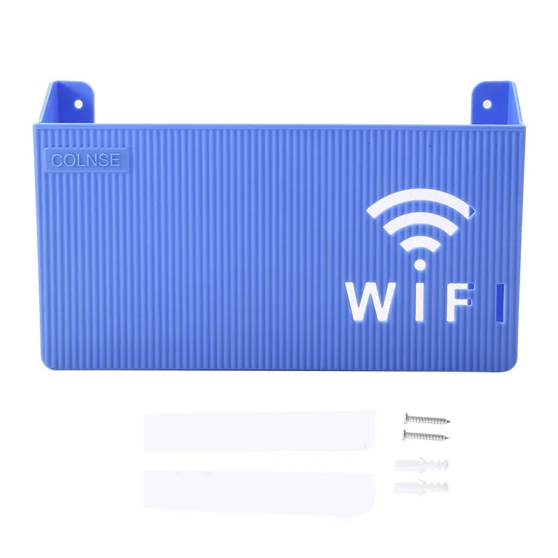 Étagère de routeur Wifi sans fil, boîte de rangement murale à suspendre, boîte de rangement en plastique ABS, support d'alimentation de câble, boîte de rangement, décoration de la maison