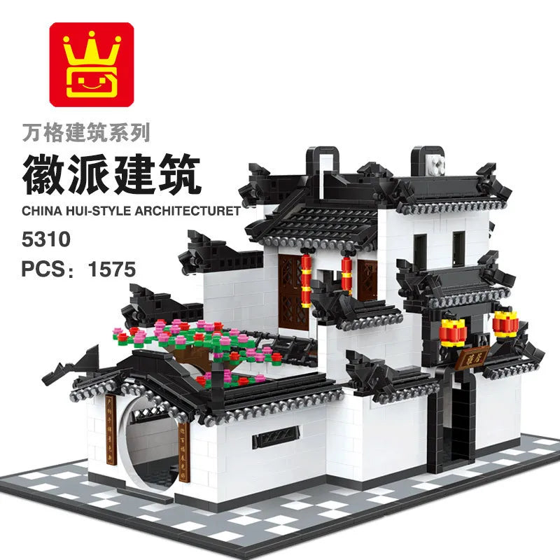 Wange Blocks World Architecture Building Bricks Castle Villa House Big Ben Church DIY Toys for Man Gifts Girl Adult Present