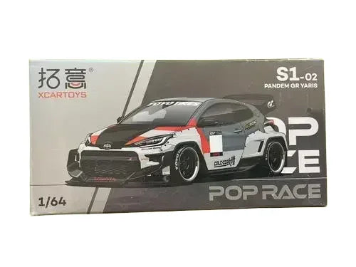 Premium scale model XCARTOYS POPRACE 1/64 Co-branded float series Porsche Martin GTR Alloy model toy, a Christmas gift for boys