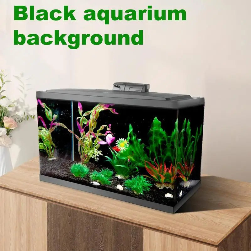 Aquarium Wallpaper Static Cling Black Aquarium Backdrop Sticker Aquarium Poster Background Aquarium Backdrop For Fish Tank