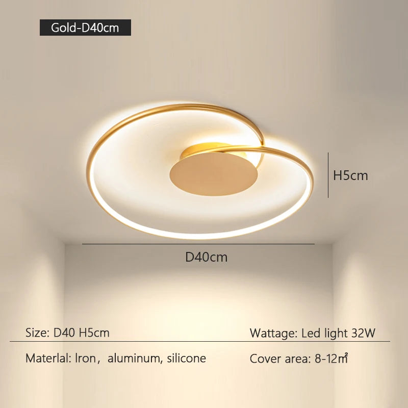 Bedroom Lamps Mordern Minimalism Led Ceiling Lamp Creative Dimmable Study Room Light Indoor Lighting Home Decor Luster Fixtures