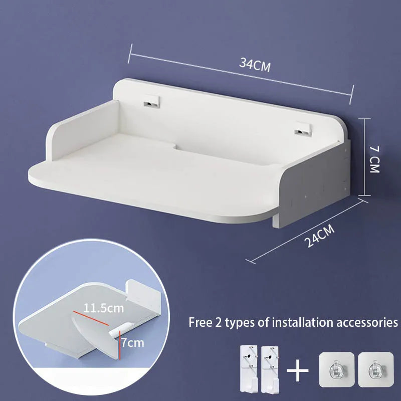 Wall Mounted Router Storage Box Projector Rack Wall Mounted Bracket Partition Wall Non Perforated Set-top Box Storage Rack