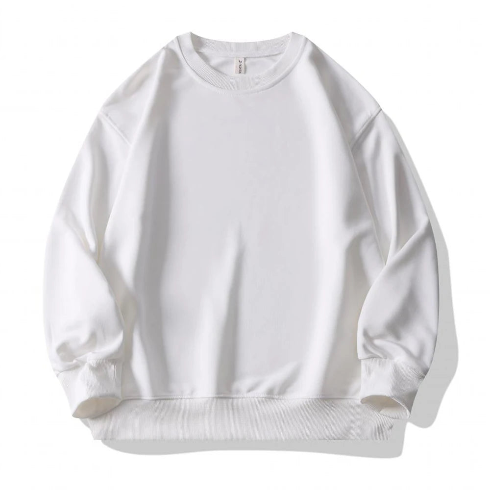 Plain Sublimation Sweatshirt Unisex Wholesale Baggy Black Hoodies Men Sweat Shirt Crew Neck Sweatshirt Men Moletons Masculinos