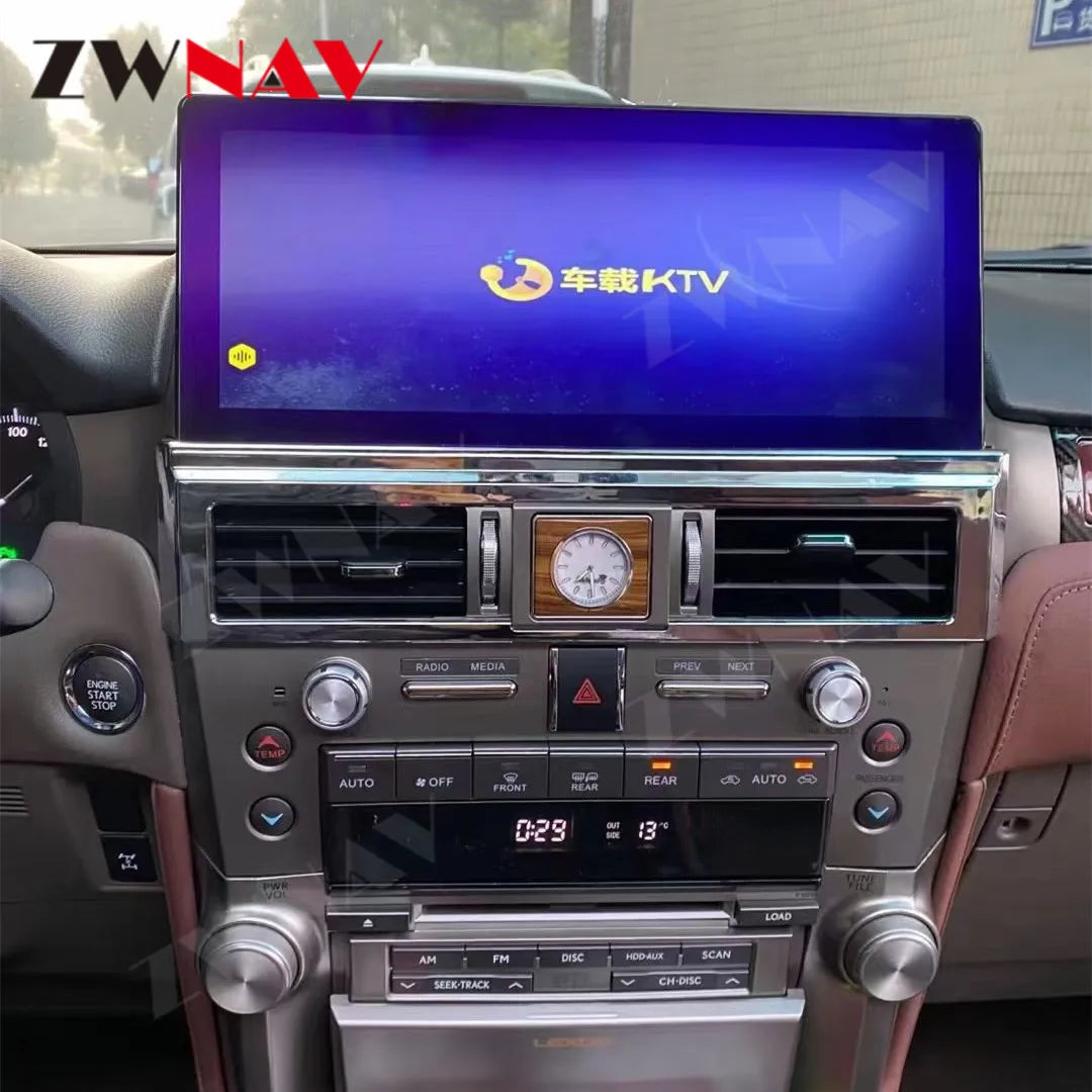Radio para coche Android con pantalla IPS HD de 12,3" para Lexus GX460 GX400 2010-2020, reproductor multimedia, autorradio, navegación GPS, unidad principal 2 Din