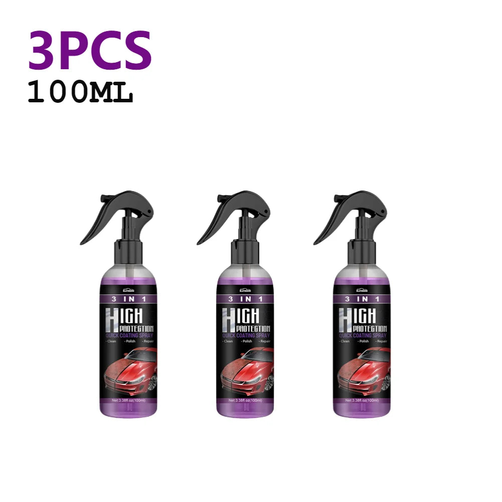 3 In 1 Car Ceramic Nano Coating Liquid Nano Crystal Hydrophobic Layer Polishing Paint Agent Car Polish Nanos Coatings 30/100ML