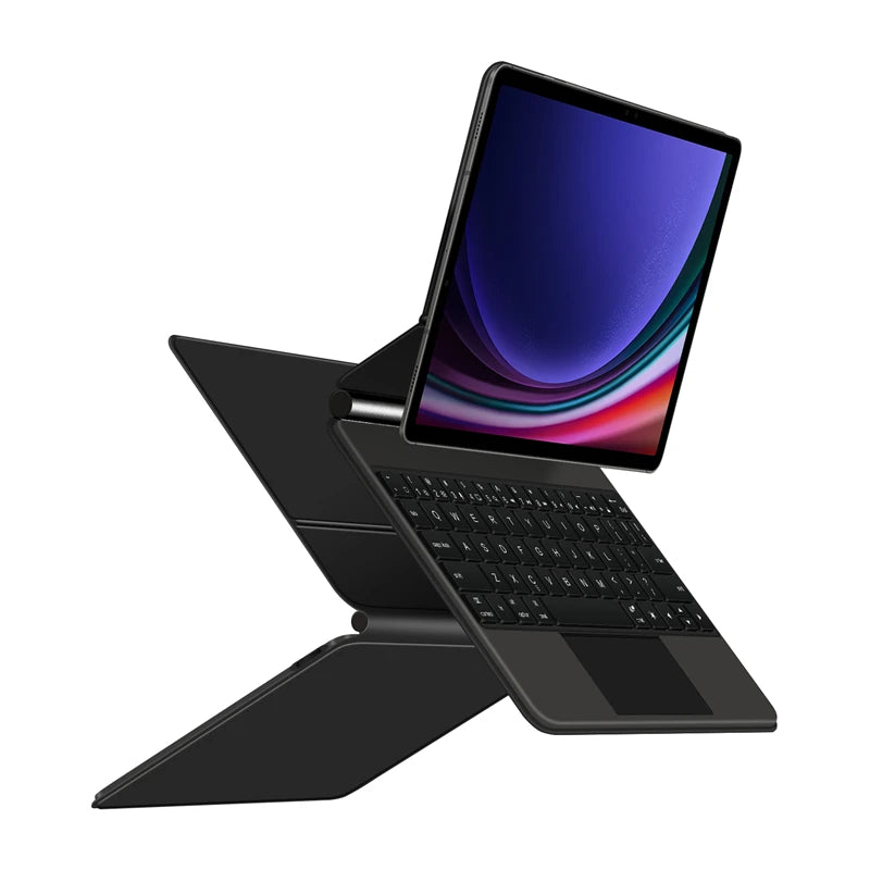 Backlight Magic Keyboard for Samsung Galaxy Tab S9 S8 S7 11 inch for Tab S9 FE Tablet Case German Spanish Portuguese Keyboard