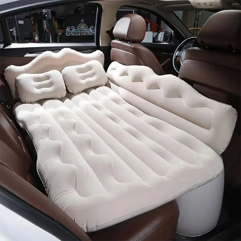 Cama inflable portátil para viajes en automóvil de 174*126 cm, colchón para acampar al aire libre, colchón de aire plegable trasero para automóvil, accesorios para automóvil