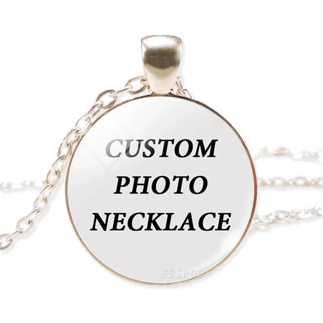 Collar con foto personalizado, cruz circular en forma de media luna, búho esférico, con una variedad de opciones de regalos para amigos