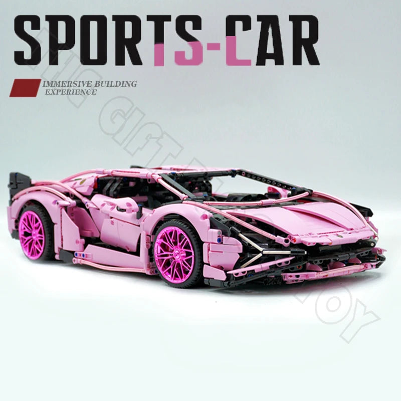Technology Toys High-Tech Super Sport 1:8 Racing Car Model Racing Compatible Buidling Bricks High-tech Children Christmas Gifts