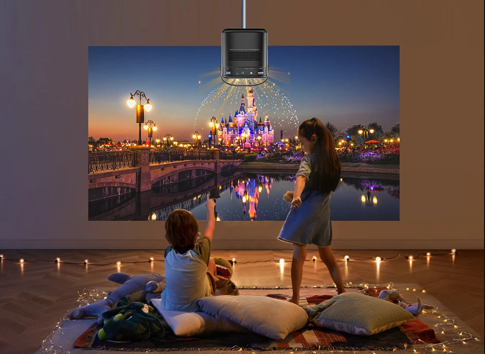TouYinger G5 Portable 4K Projector 1080p Home Theater Full HD Projetor Android Dlp Beamer 3d U80 Cinema Smartphone with Battery