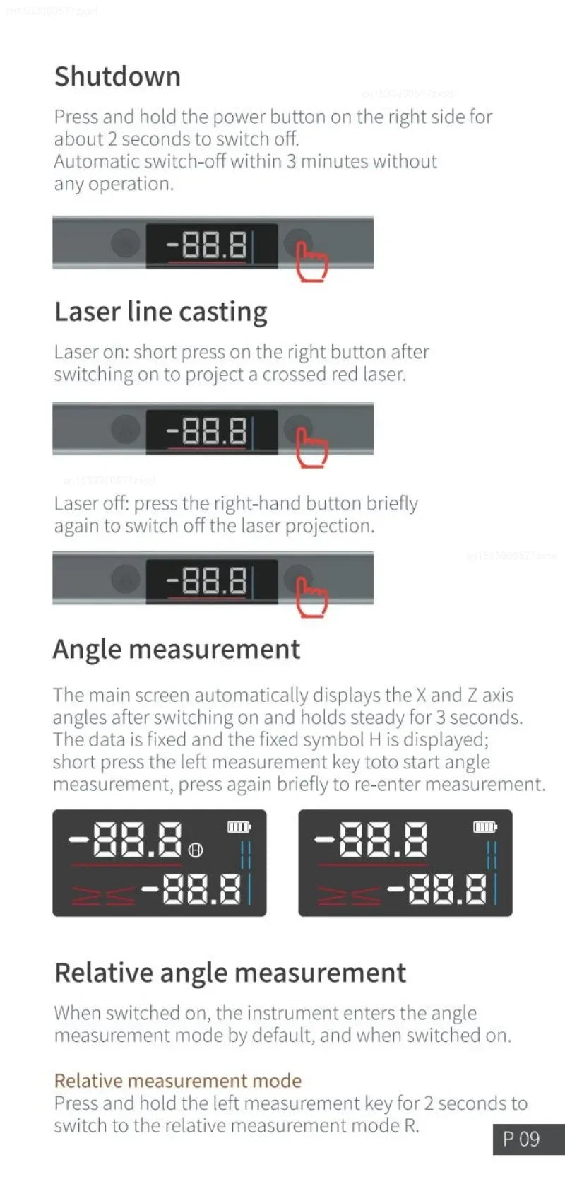Xiaomi Duka Rapporteur laser Inclinomètre numérique Mesure d'angle 2 en 1 Niveau laser Règle Jauge Outils de construction Règle d'angle