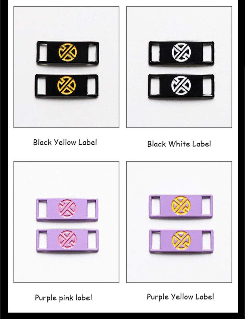 2PCS/Pair New AF1 Shoelaces Metal Buckle Sneakers Shoelace Decorations Shoe Charms Sports Metal Kits Shoes Accessories Luxurious